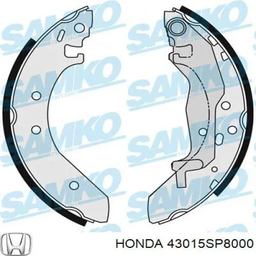 Тормоза рабочие задние ножные и тормозные барабаны Honda 43015SP8000 цена, от 18.88 USD