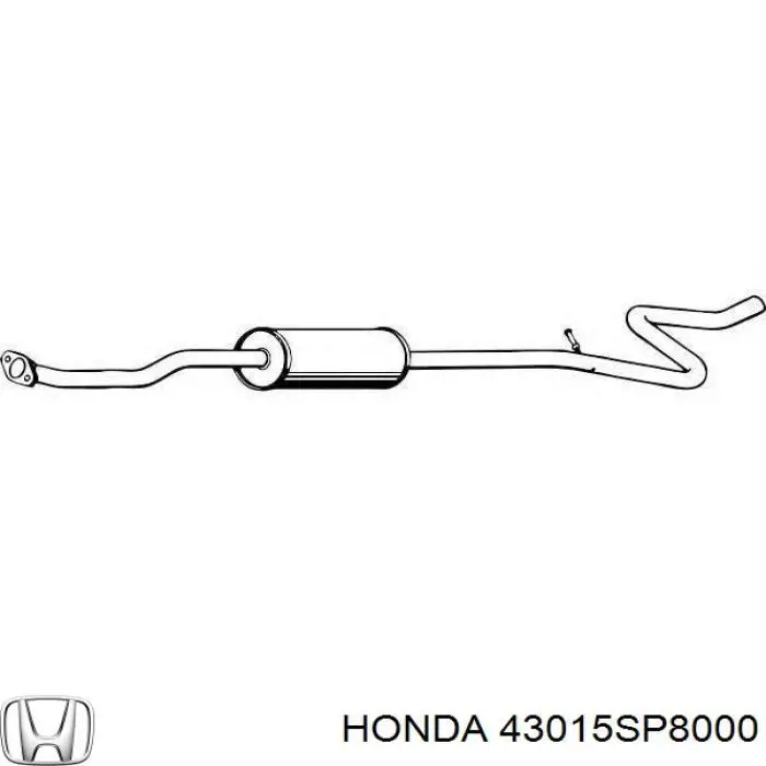 Купить 43015SP8000 Honda Задние барабанные тормозные колодки