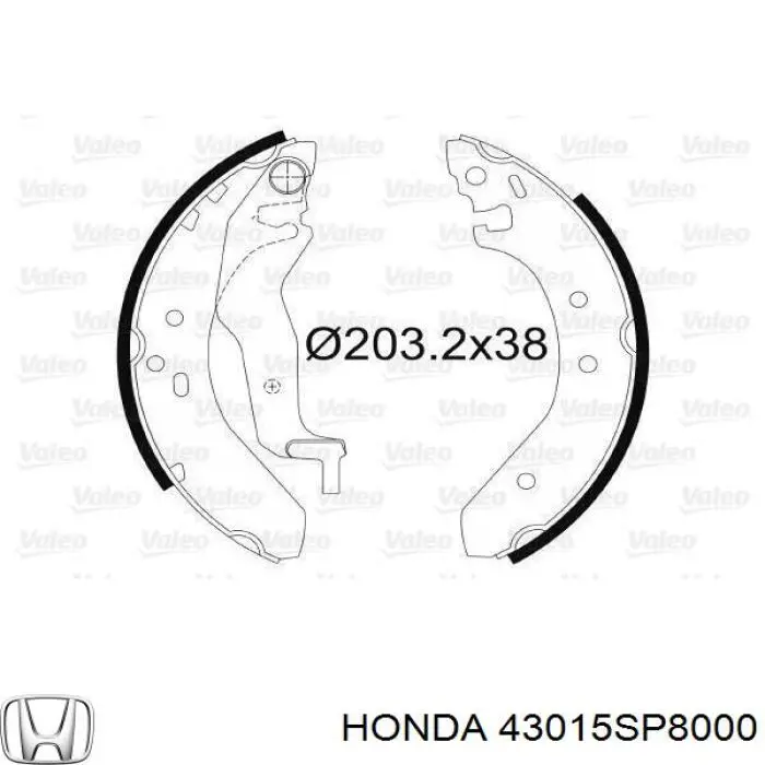Задние барабанные колодки 43015SP8000 Honda