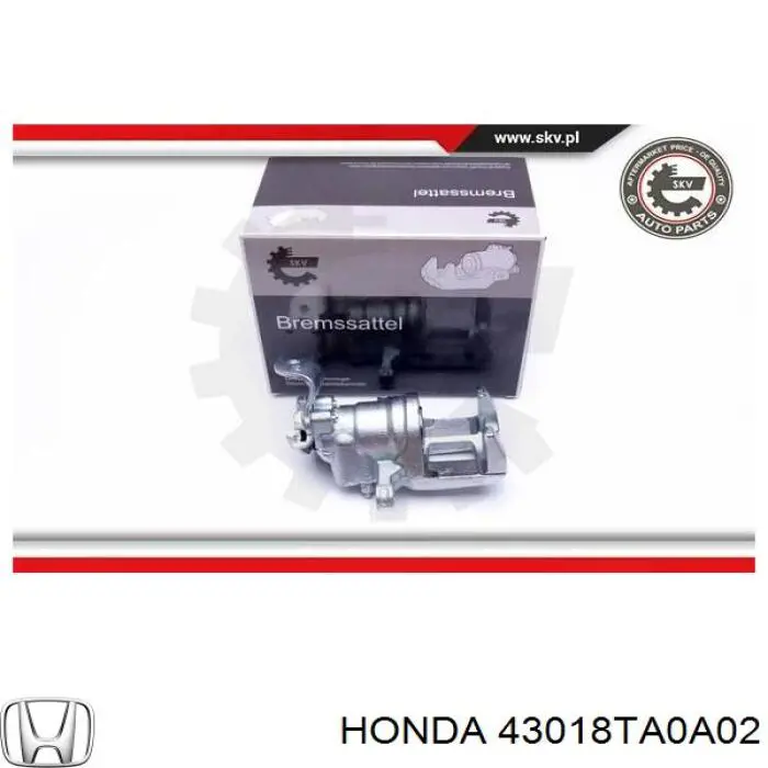 Тормозной суппорт правый задний Honda 43018TA0A02 цена, от 50.68 USD