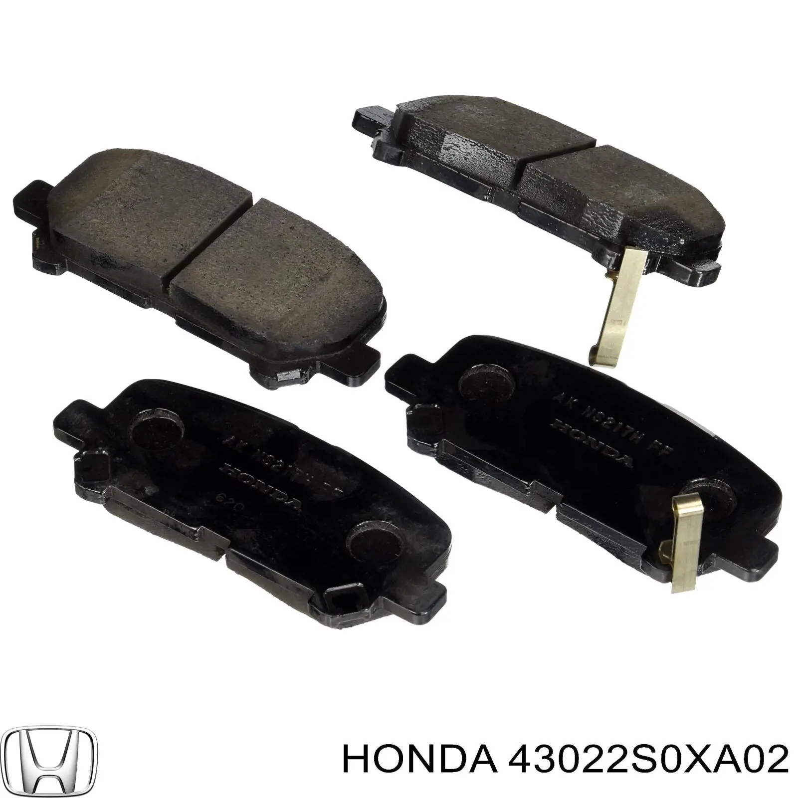 Pastillas de freno traseras 43022S0XA02 Honda/Acura