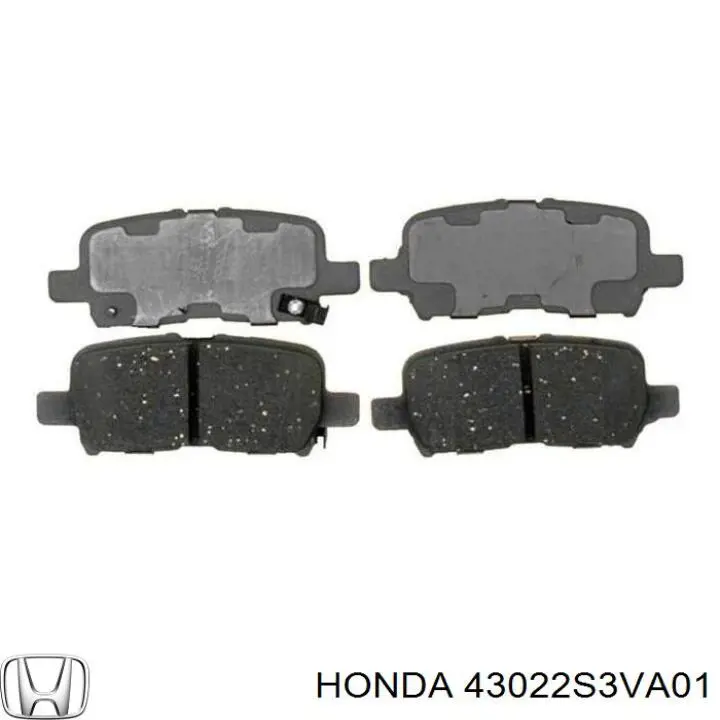 Задние тормозные колодки 43022S3VA01 Honda