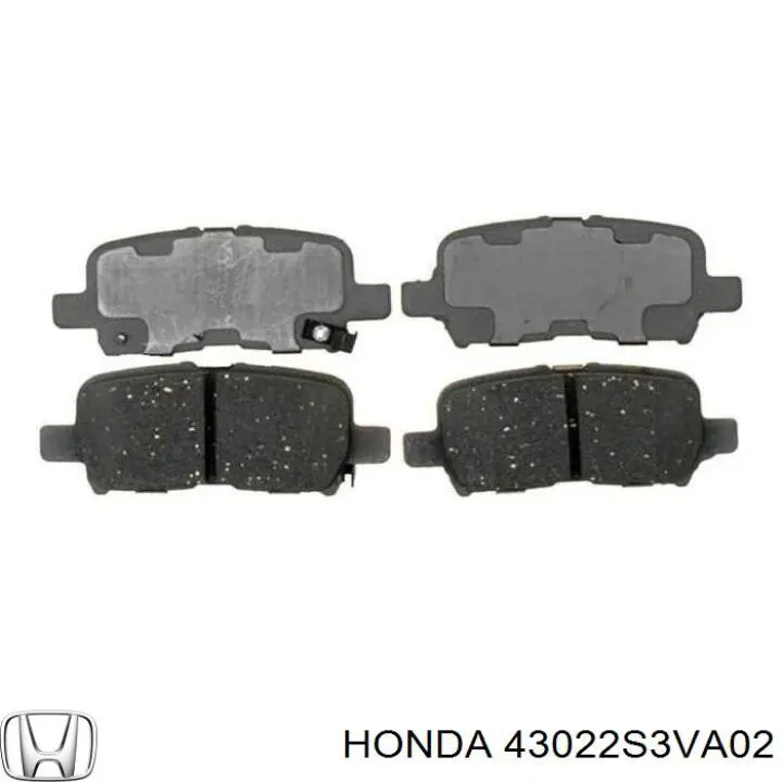 Задние тормозные колодки 43022S3VA02 Honda