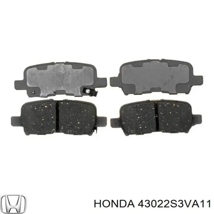 Задние тормозные колодки 43022S3VA11 Honda