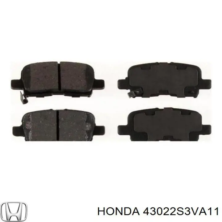 Колодки дисковые  Honda 43022S3VA11 цена, от 25.66 USD