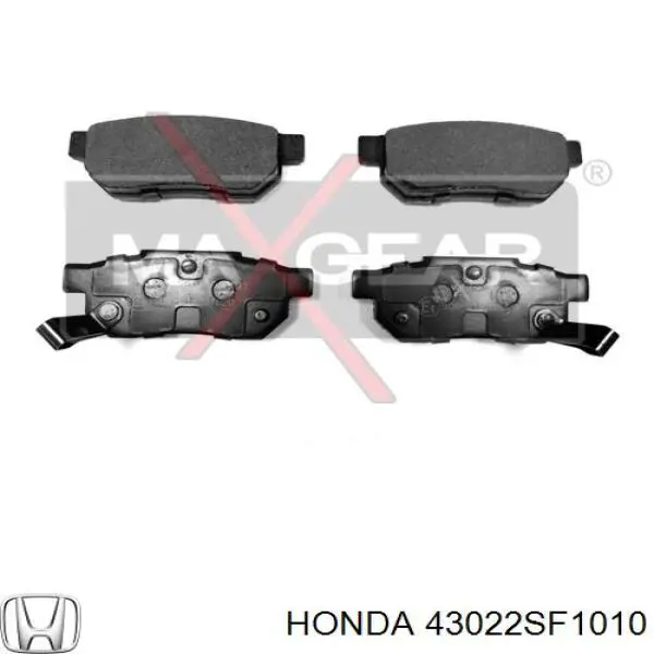 43022-SF1-010 Honda колодки тормозные задние дисковые