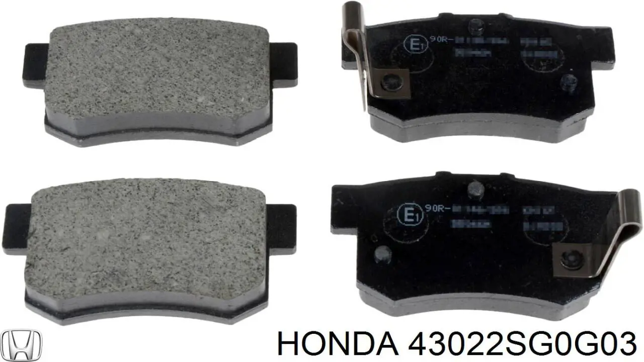43022SG0G03 Honda задние тормозные колодки