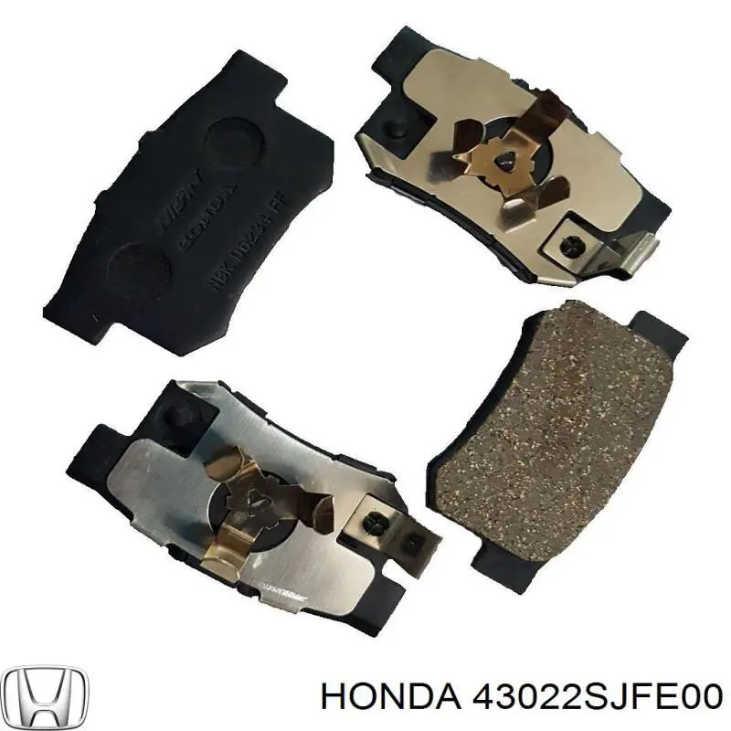 Купить 43022SJFE00 Honda Колодки тормозные задние, дисковые