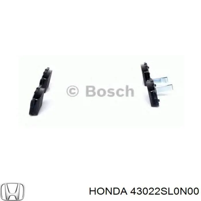 Задние тормозные колодки 43022SL0N00 Honda