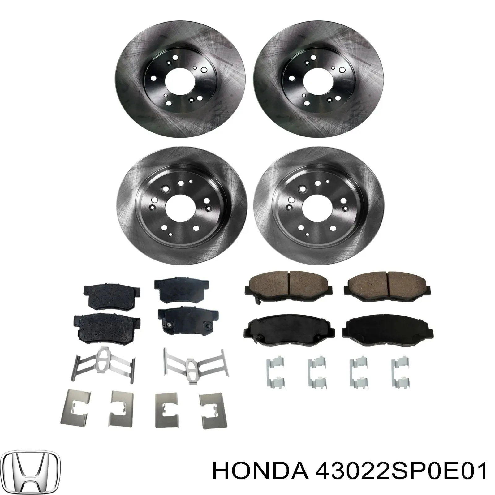 43022SP0E01 Honda задние тормозные колодки