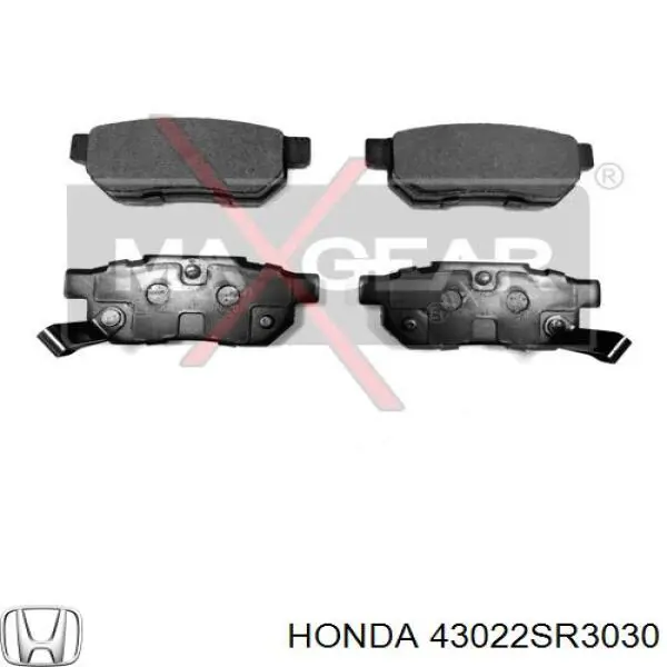 43022SR3030 Honda колодки тормозные задние дисковые