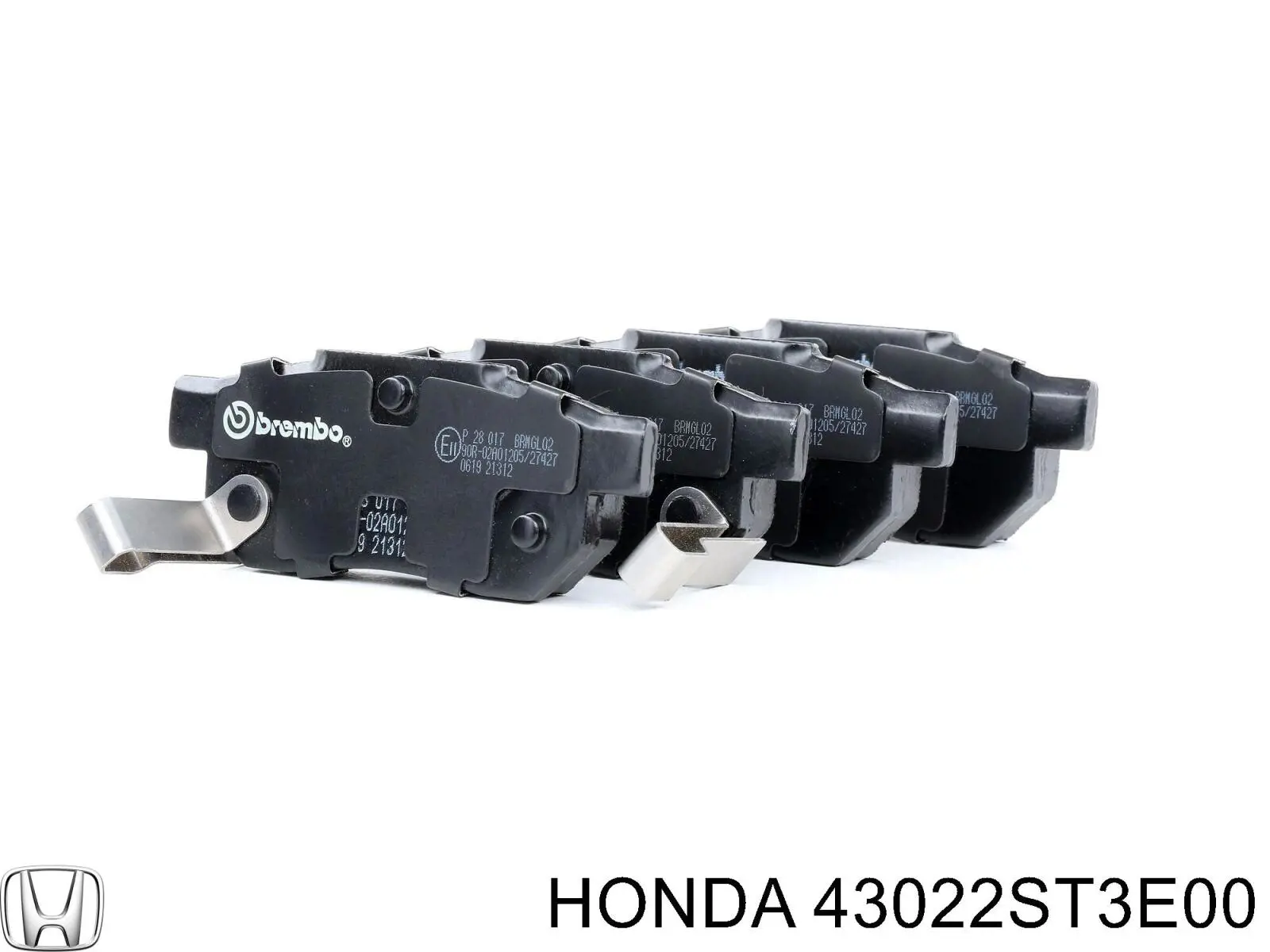 Купить 43022ST3E00 Honda Колодки тормозные задние, дисковые