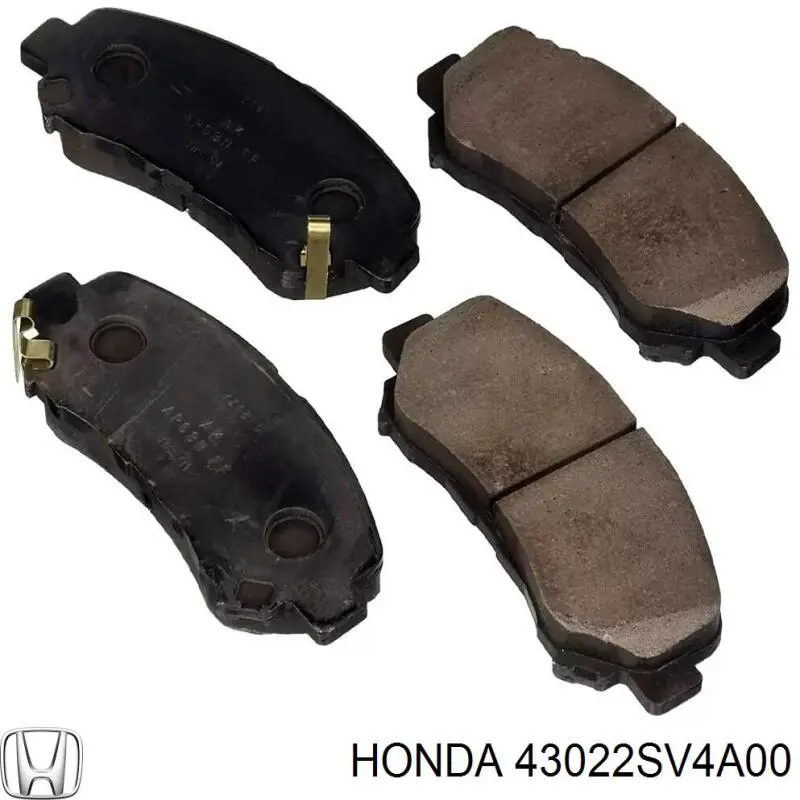 43022SV4A00 Honda колодки тормозные задние дисковые