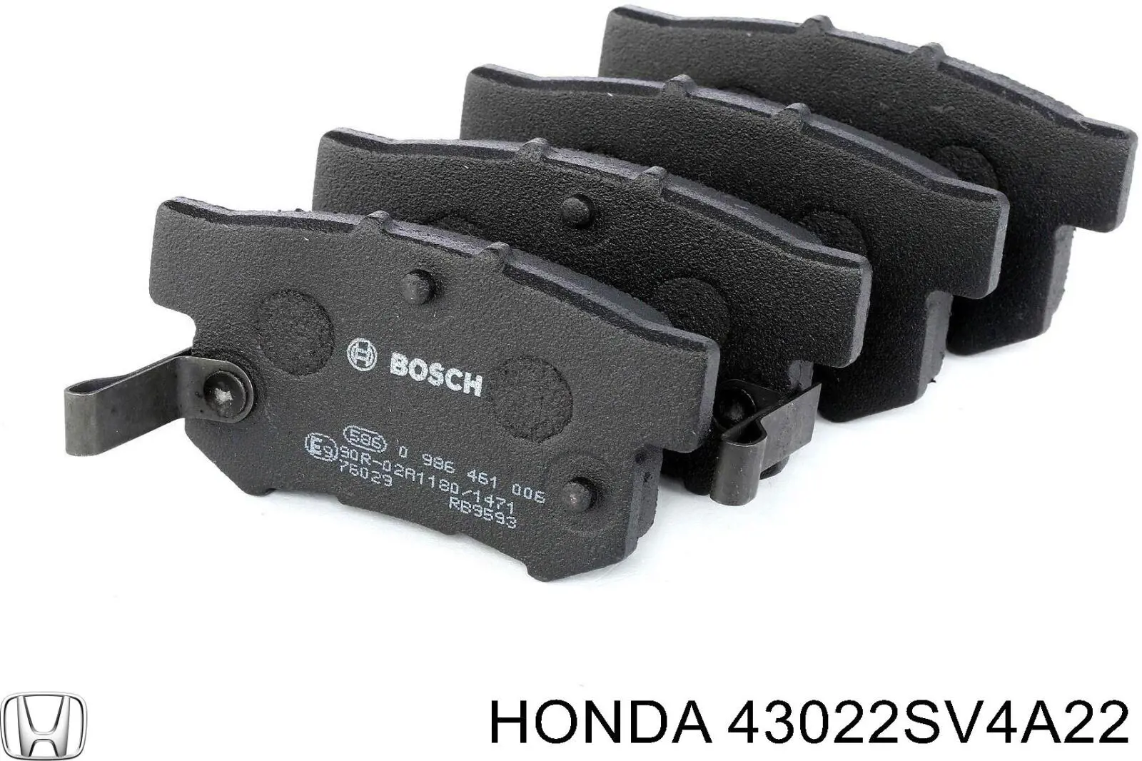 43022SV4A22 Honda колодки тормозные задние дисковые