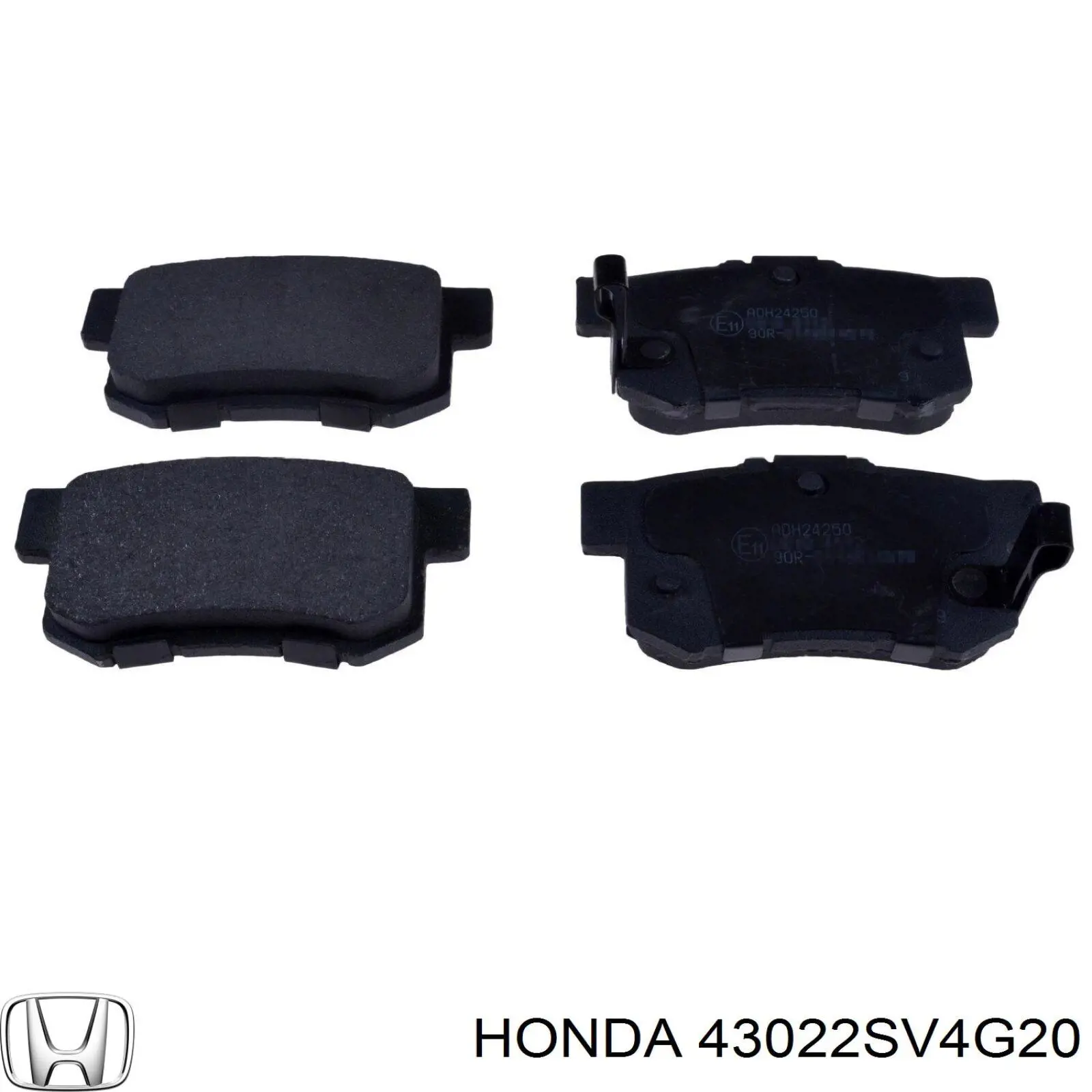 43022SV4G20 Honda задние тормозные колодки