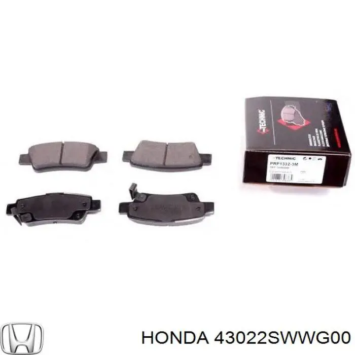 Колодки дисковые  Honda 43022SWWG00 цена, от 21.09 USD