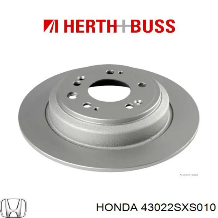 43022SXS010 Honda колодки тормозные задние дисковые