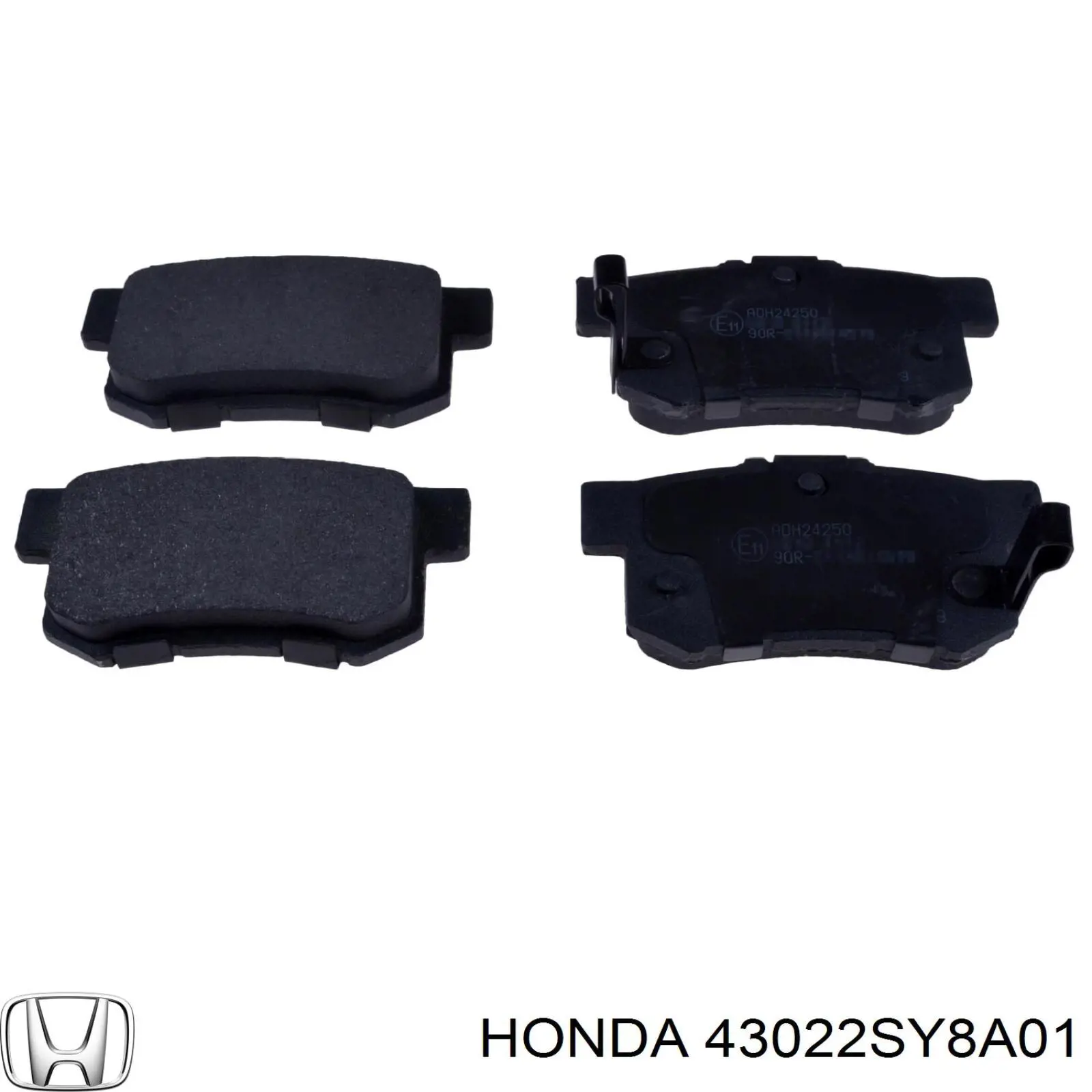 43022SY8A01 Honda колодки тормозные задние дисковые