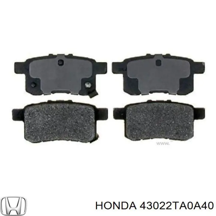 43022TA0A40 Honda задние тормозные колодки