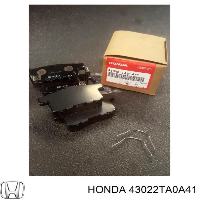 Колодки дисковые  Honda 43022TA0A41 цена, от 20.13 USD