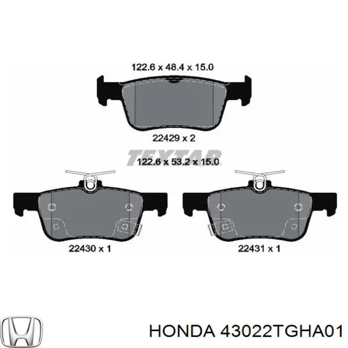 43022TGHA01 Honda
