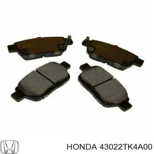43022TK4A00 Honda задние тормозные колодки