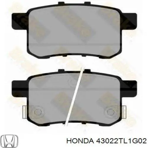 43022TL1G02 Honda задние тормозные колодки