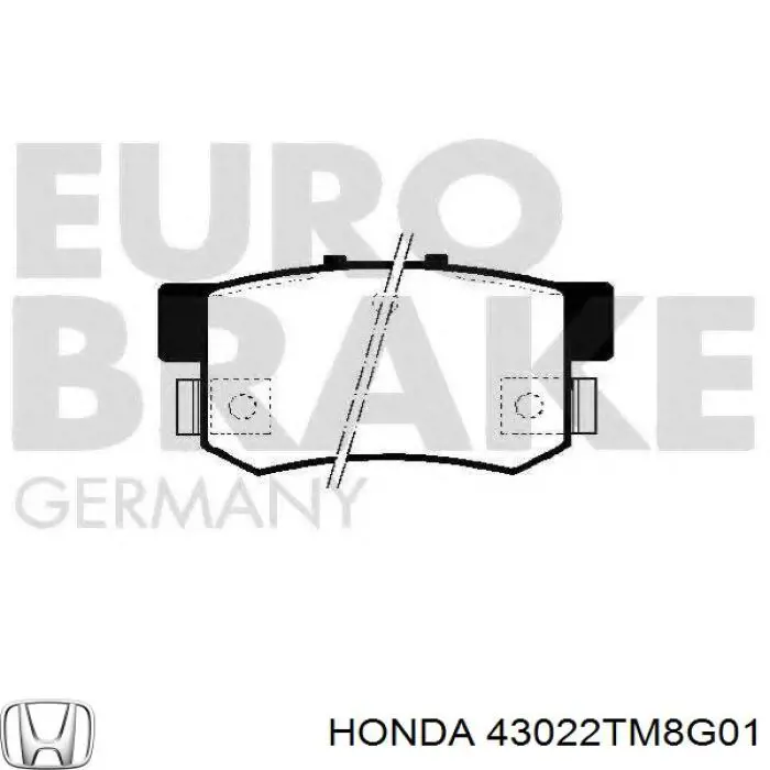 Купить 43022TM8G01 Honda Колодки тормозные задние, дисковые