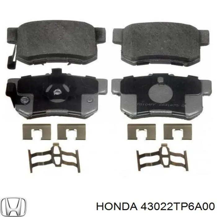 Колодки дисковые  Honda 43022TP6A00 цена, от 25.40 USD