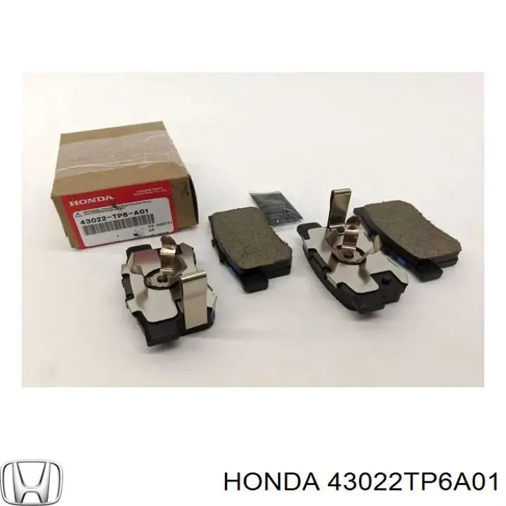 Колодки тормозные задние дисковые Honda 43022TP6A01