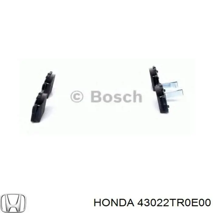 43022TR0E00 Honda колодки тормозные задние дисковые