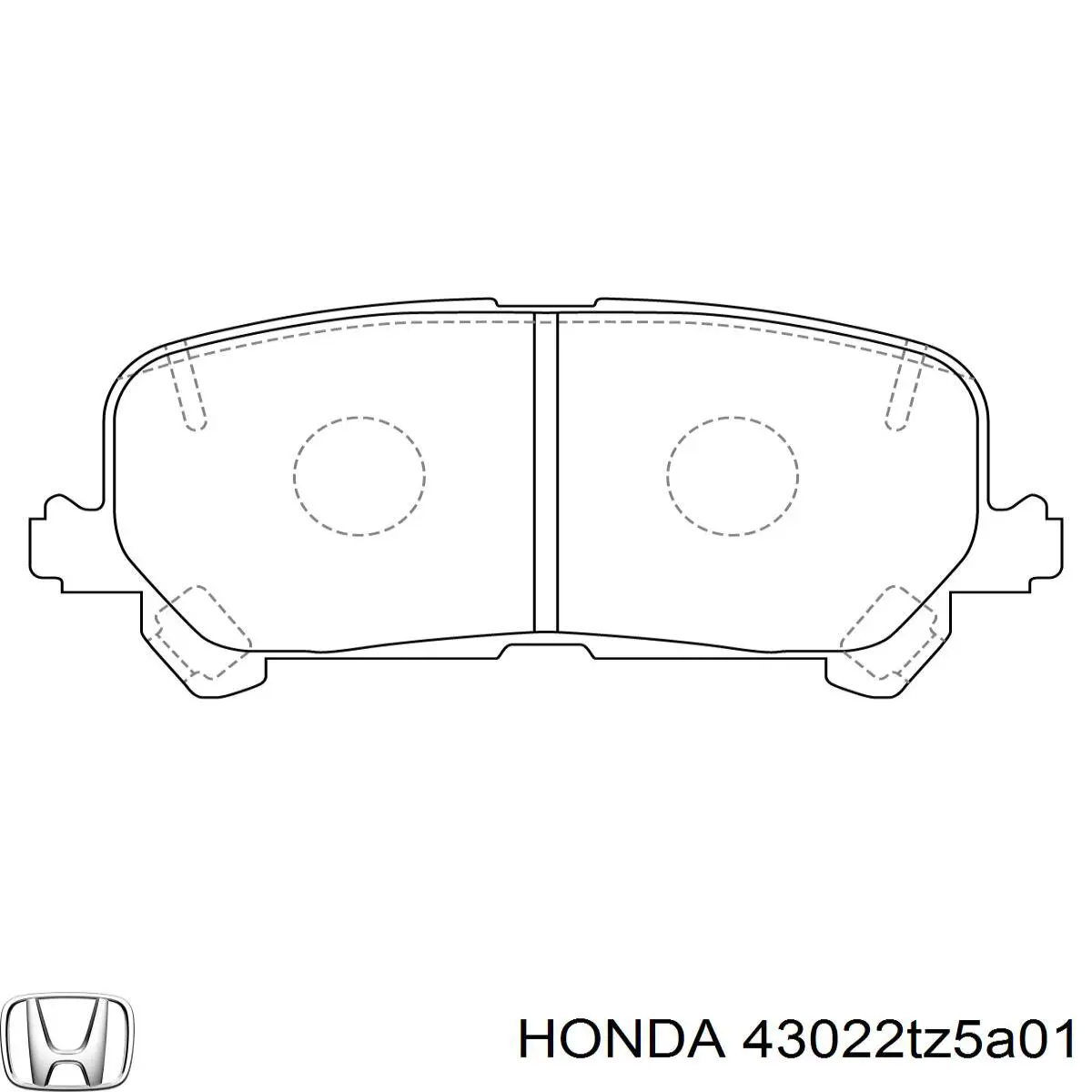 Колодки тормозные задние дисковые Honda 43022TZ5A01