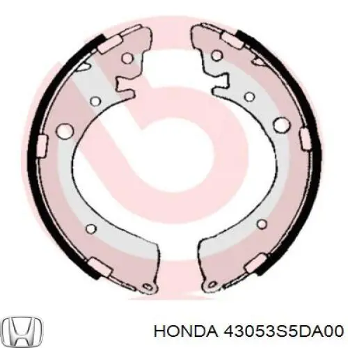 43053S5DA00 Honda колодки тормозные задние барабанные