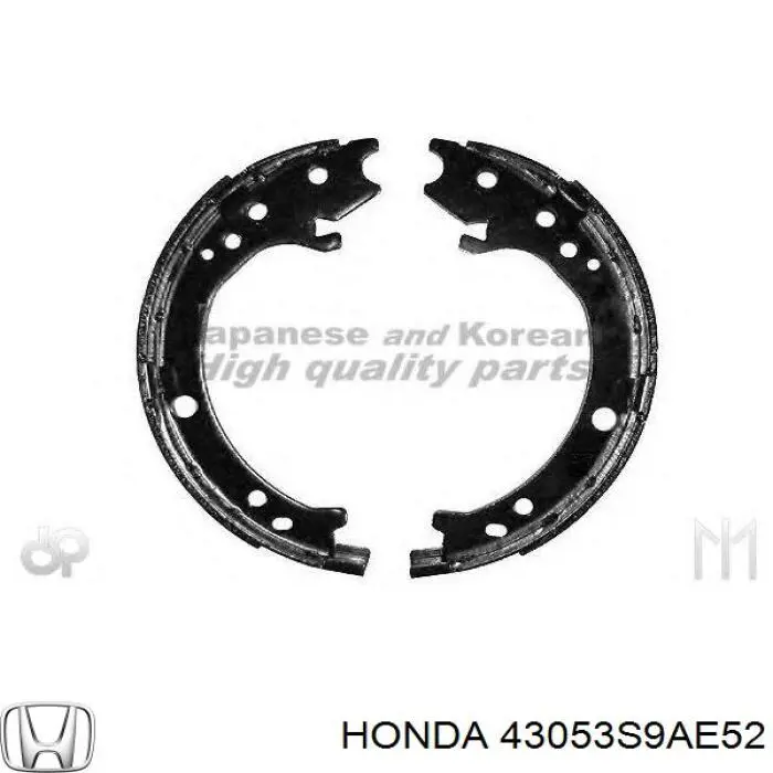 Купить 43053S9AE52 Honda Колодки ручника/стояночного тормоза