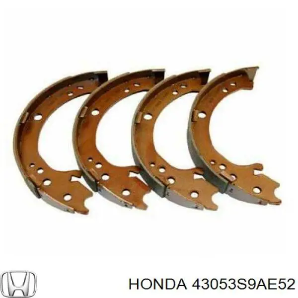 Тормозные колодки стояночного тормоза Honda 43053S9AE52 цена, от 26.61 USD