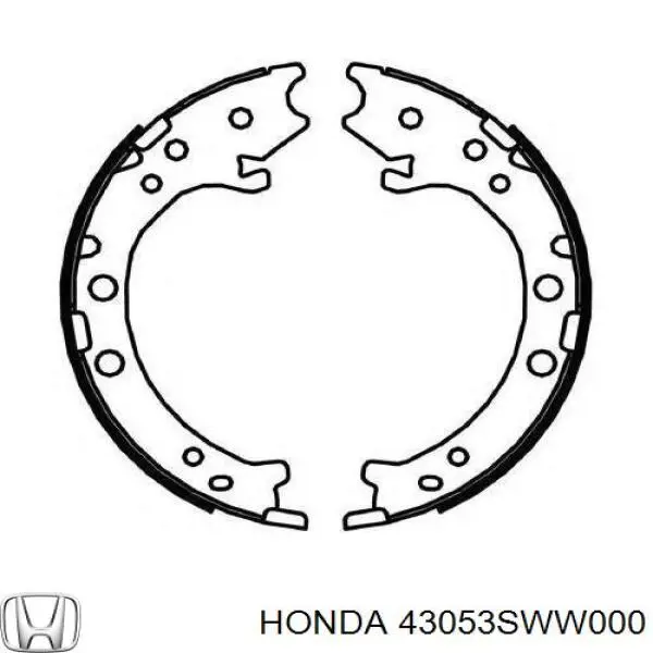 Колодки ручника 43053SWW000 Honda
