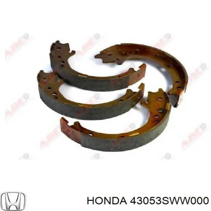 43053SWW000 Honda Тормозные колодки ручника