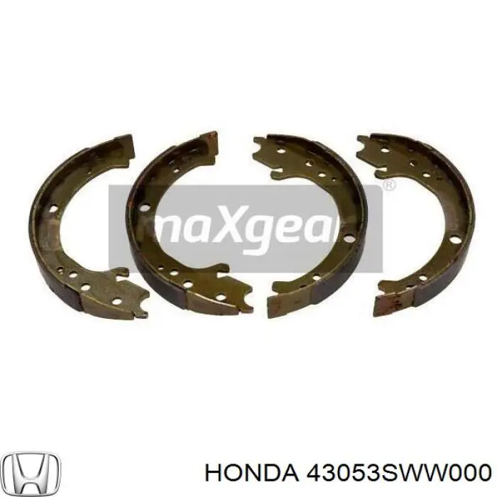 Колодки ручника 43053SWW000 Honda