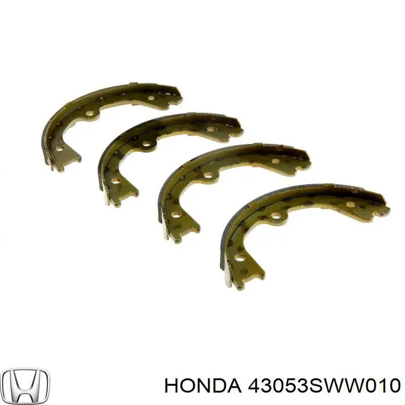 Колодки ручника 43053SWW010 Honda