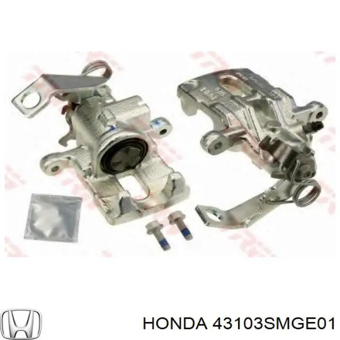 Суппорт тормозной задний левый 43103SMGE01 Honda