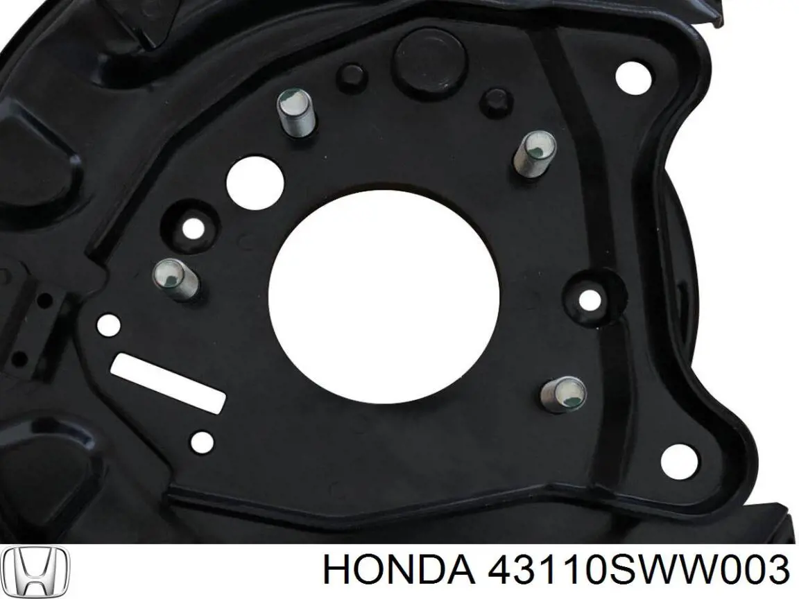 Щиток тормозного диска заднего правый Honda 43110SWW003 цена, от 18.20 USD