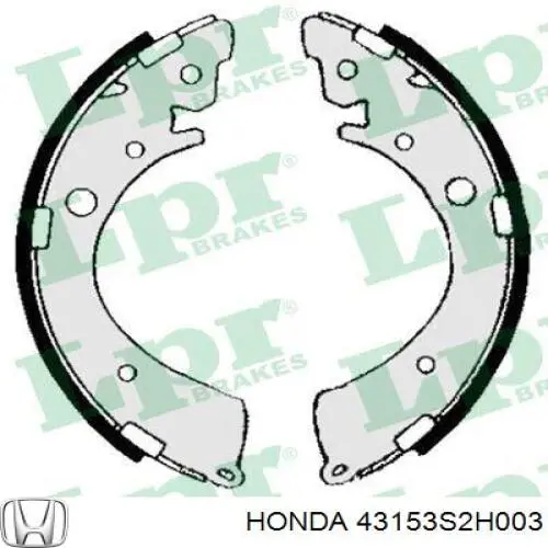 43153S2H003 Honda колодки тормозные задние барабанные