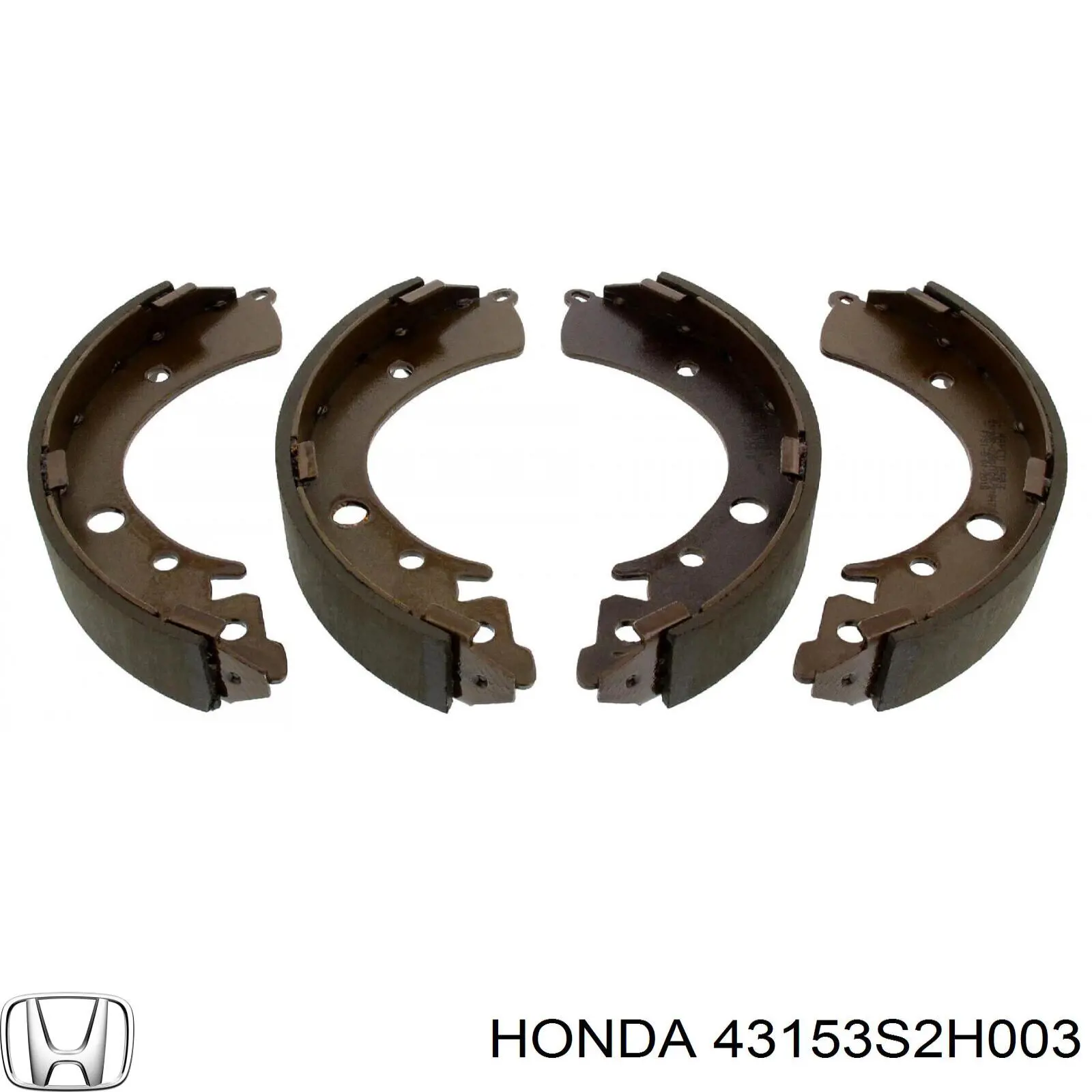 Zapatas de frenos de tambor traseras 43153S2H003 Honda