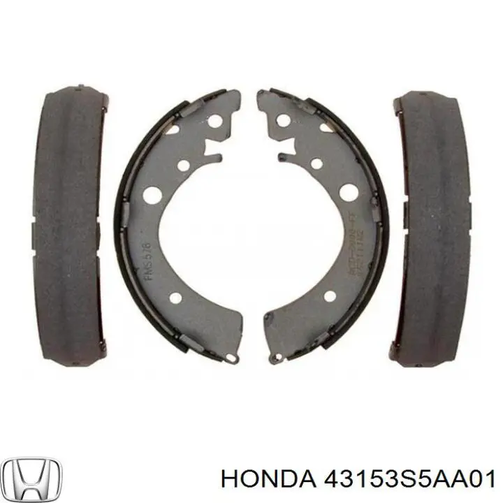 Задние барабанные колодки 43153S5AA01 Honda