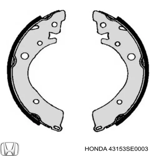 Тормоза рабочие задние ножные и тормозные барабаны Honda 43153SE0003 цена, от 15.20 USD