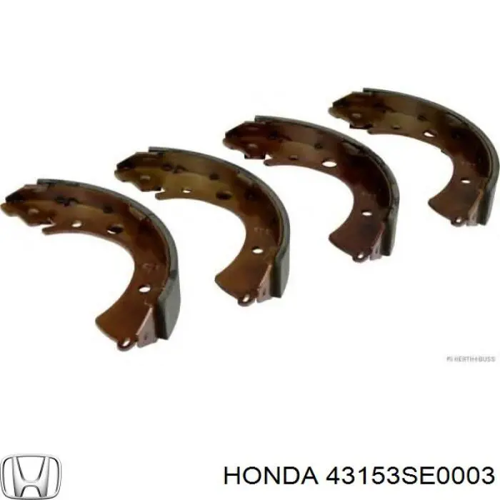 Задние барабанные колодки 43153SE0003 Honda
