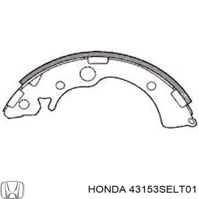 Задние барабанные колодки 43153SELT01 Honda