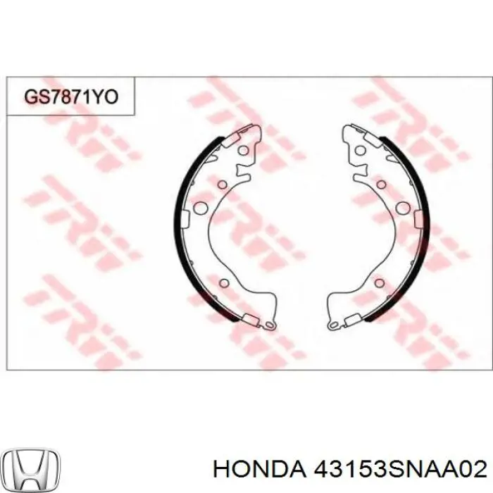 Тормоза рабочие задние ножные и тормозные барабаны Honda 43153SNAA02 цена, от 16.90 USD