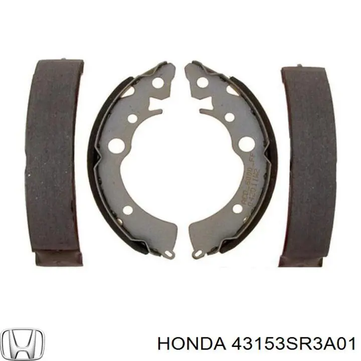 Задние барабанные колодки 43153SR3A01 Honda