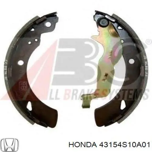 43154S10A01 Honda колодки тормозные задние барабанные
